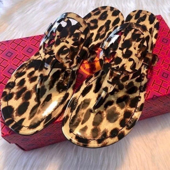 New Tory Burch Miller Leopard Sandals. - Picture 5 of 11